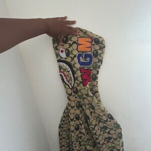 Bape Kids Camo Jacket with Multicolor Logo